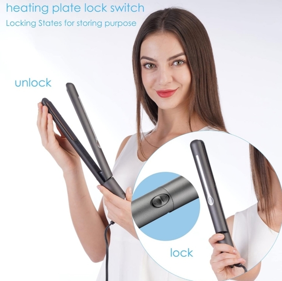 NITION Pro Salon Hair Straightener Argan Oil Ceramic Tourmaline Titanium - Picture 8 of 15